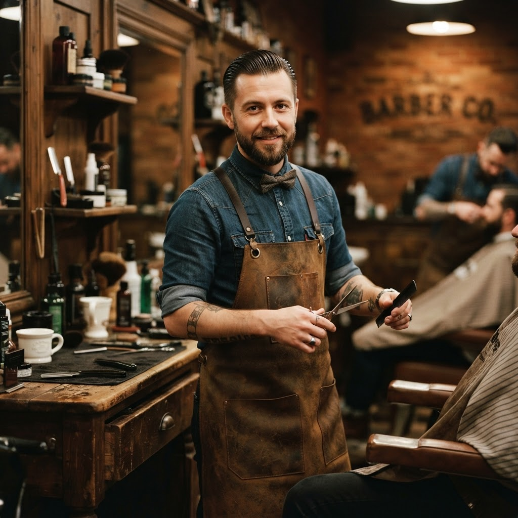 Portrait of Tony Marchetti, Senior Barber